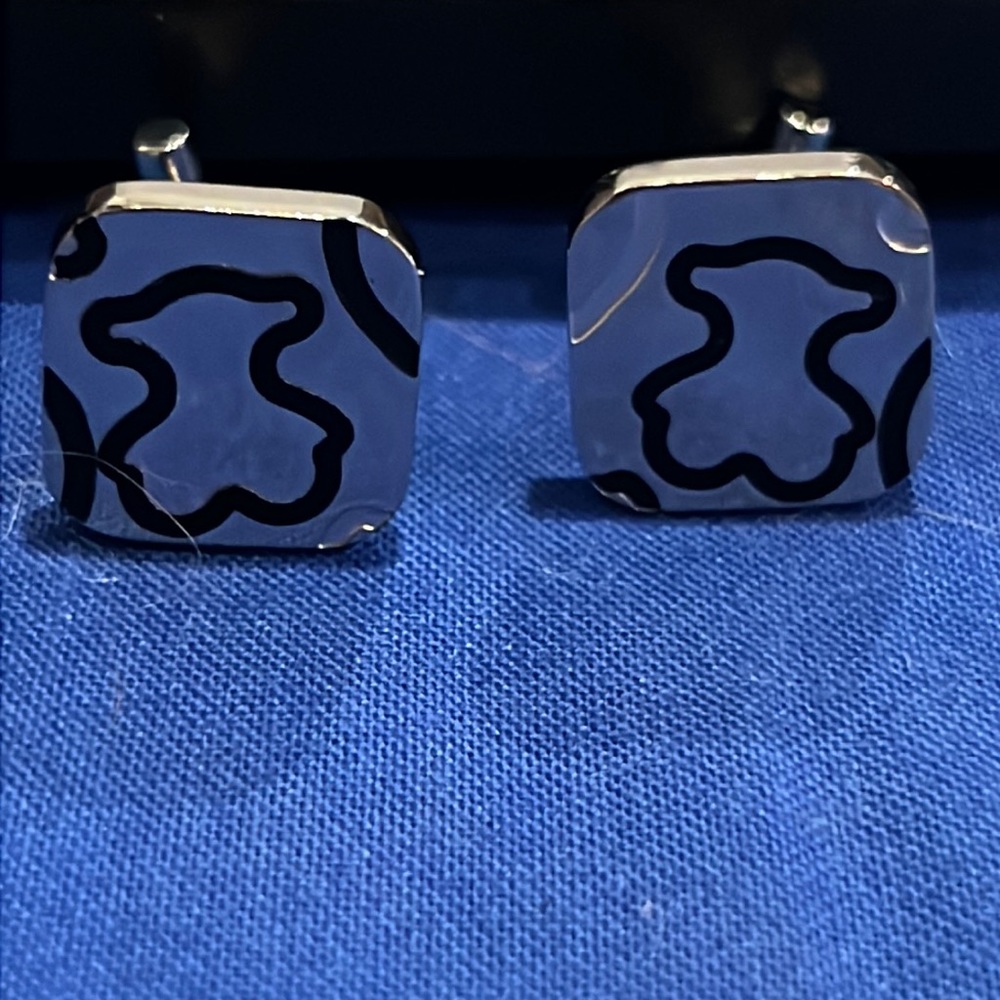 Tous Silver Cuff Links